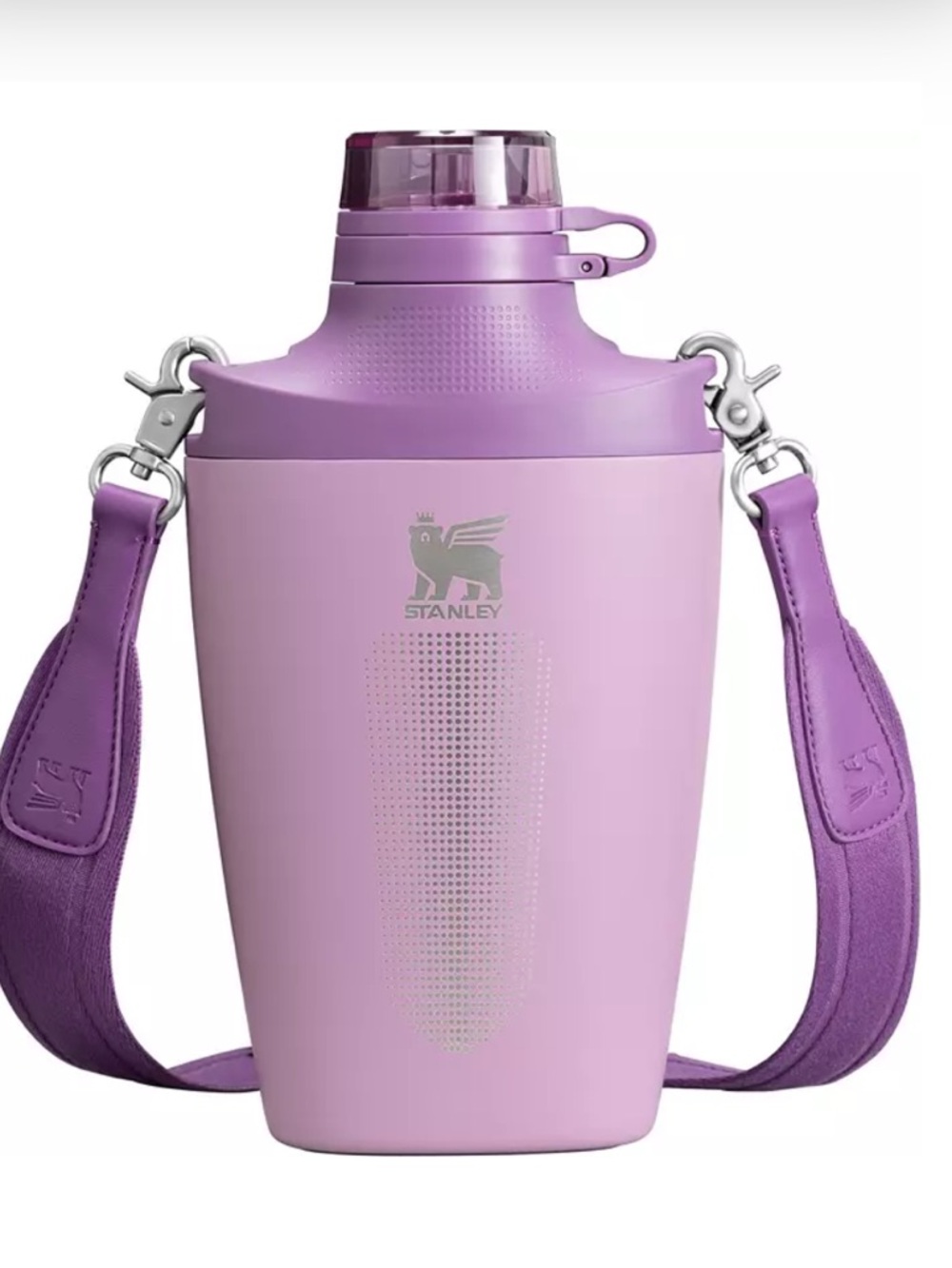 Stanley Lavender Purple Cross Body Insulated Water Bottle with Strap